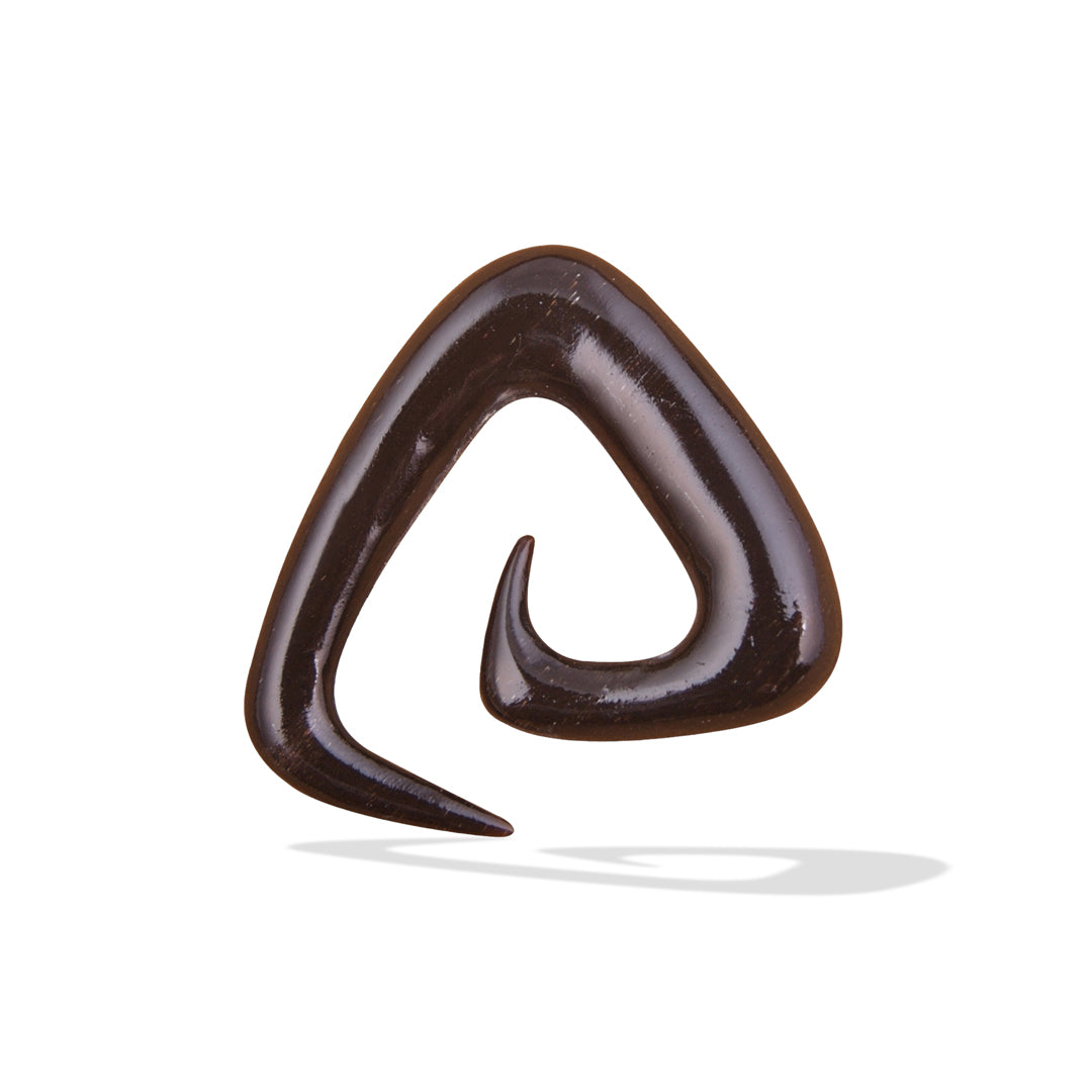 Triangle Spiral Ear lobe jewelry, earrings