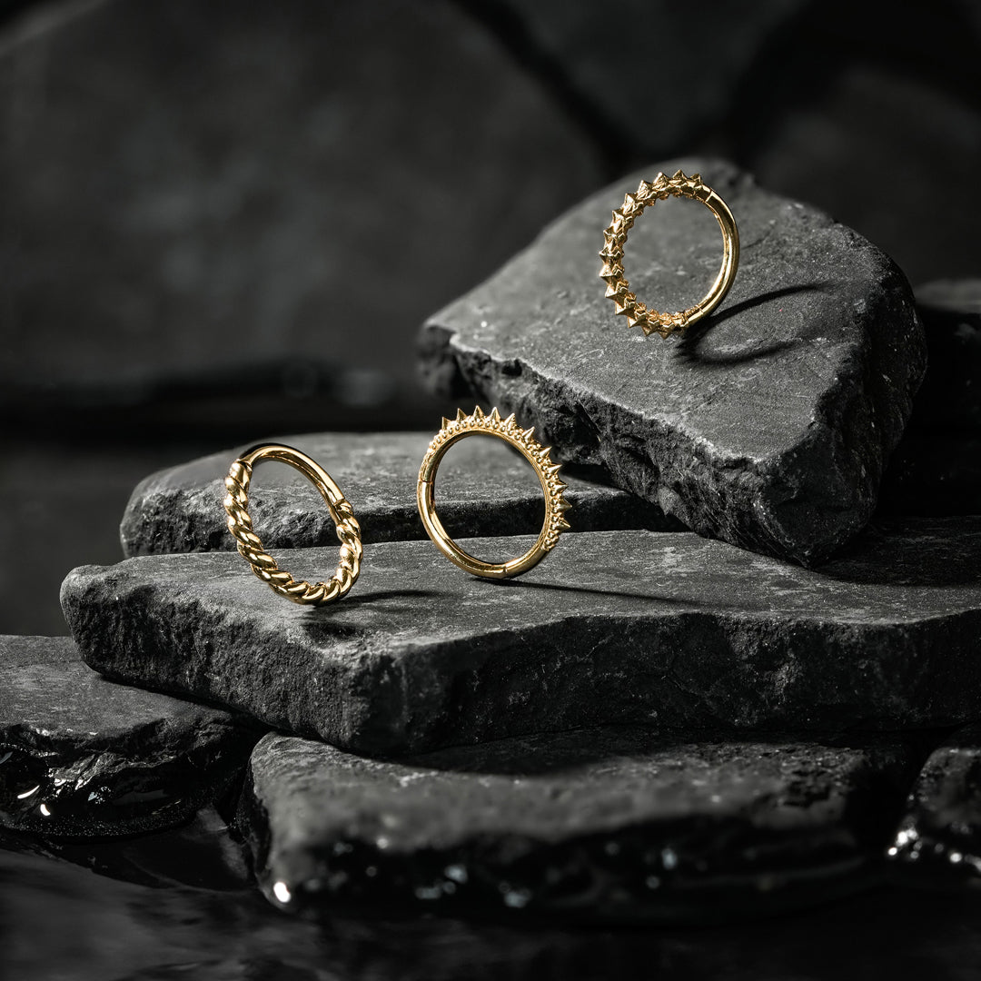 paris clicker 14k gold septum