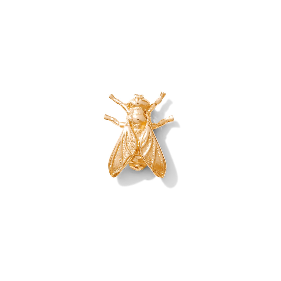 realistic gold fly piercing jewelry for gothic style
