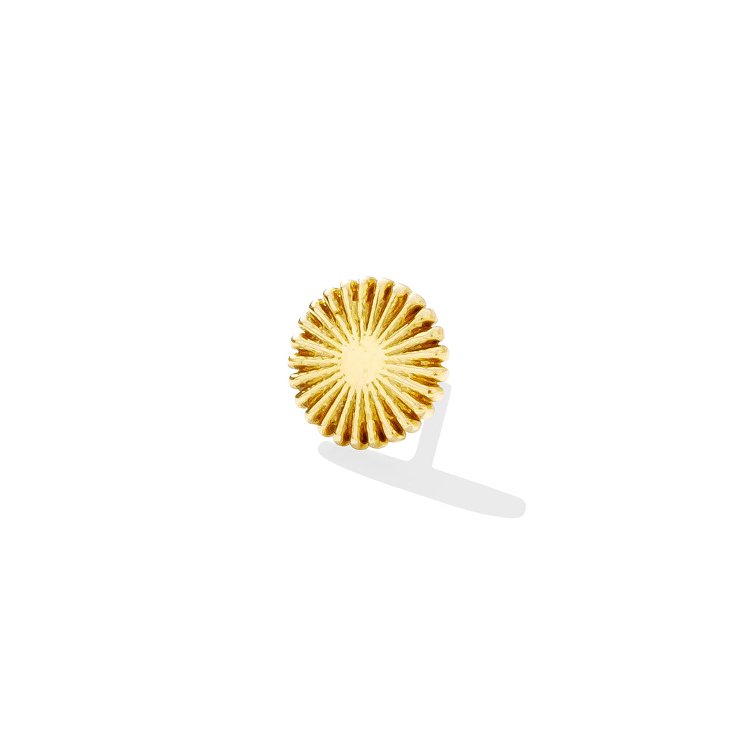 Unique poker chip pin jewelry for nose or ear, perfect for playful looks, Gold poker pin