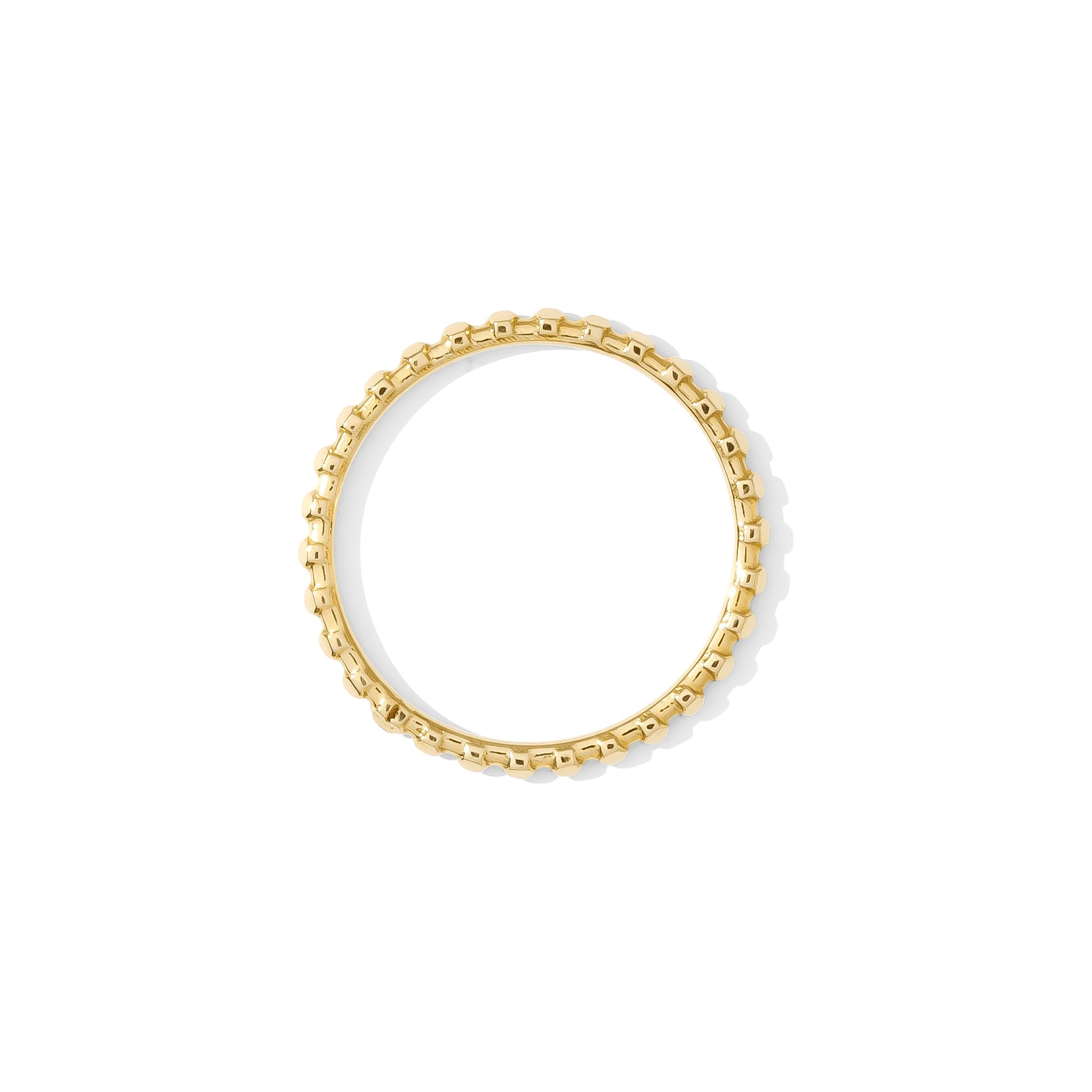 Simple Dots Faceted Finger Ring