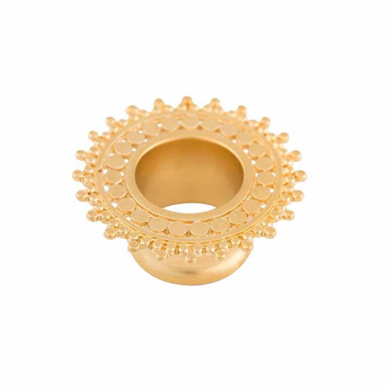 Afghan Plug Plated gold satin