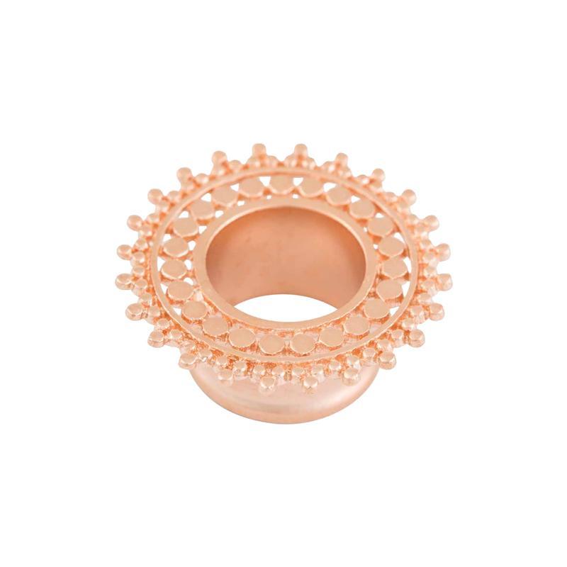 Afghan Plug Plated rose gold satin