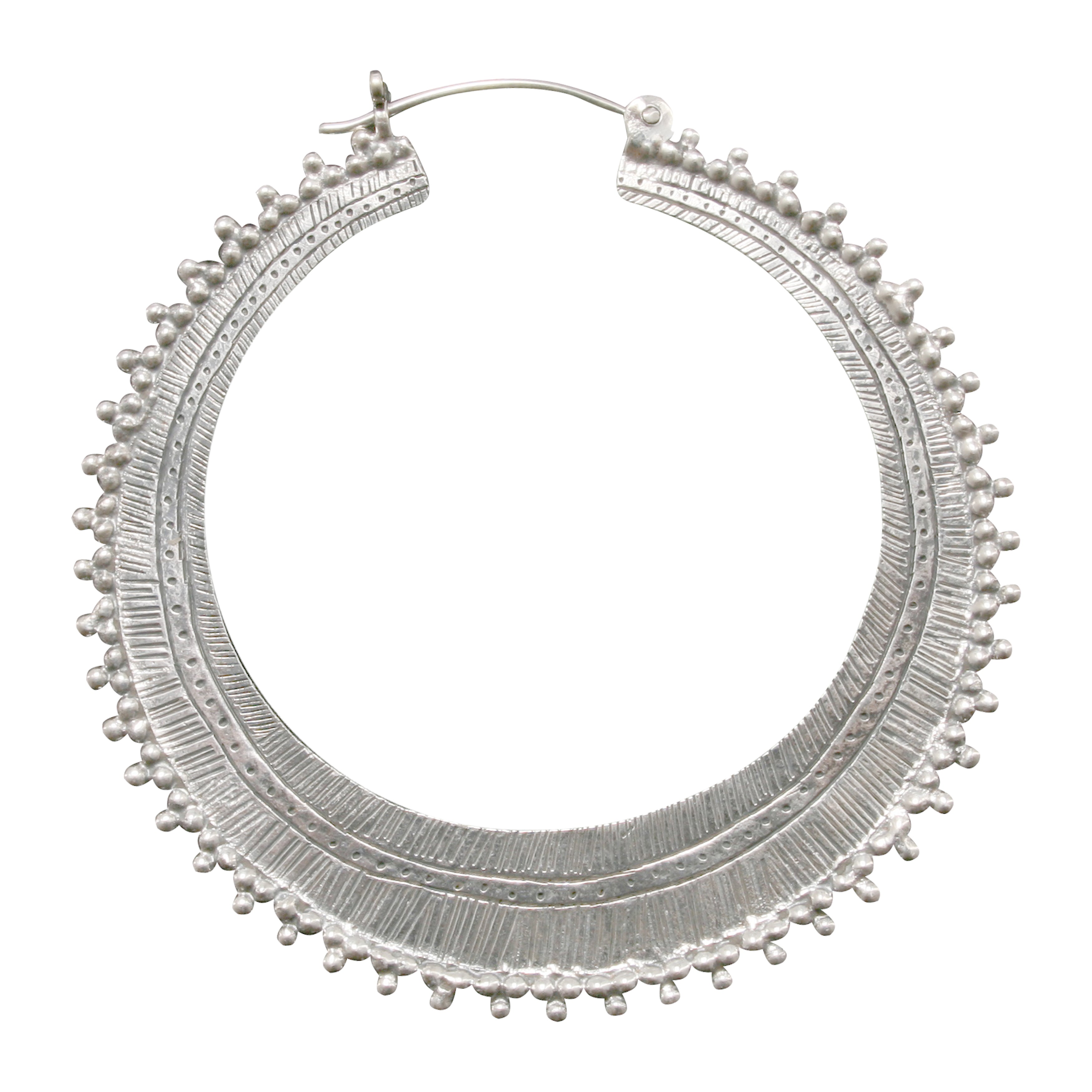 Afghan Hoop Plated silver