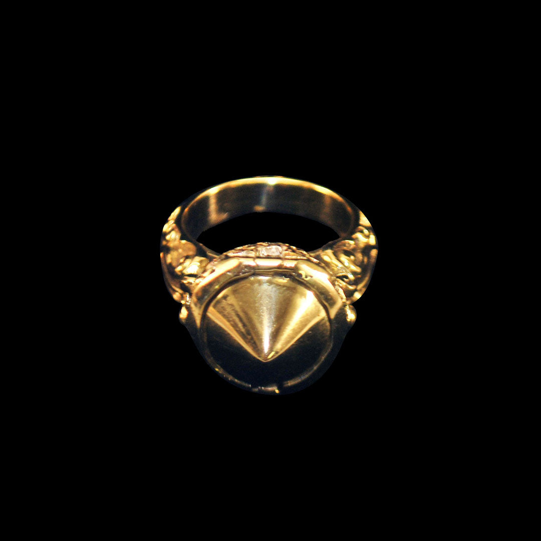 handcrafted Cone Ring with secret compartment