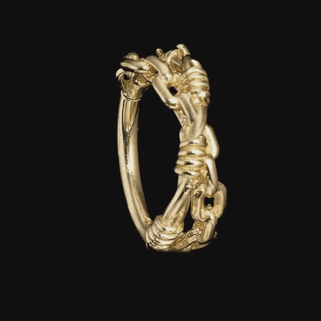 bold gold clicker ring for septum, helix, or earlobe