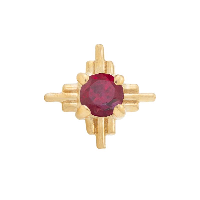 Radiant Pin | 14k Threadless Ends | TAWAPA