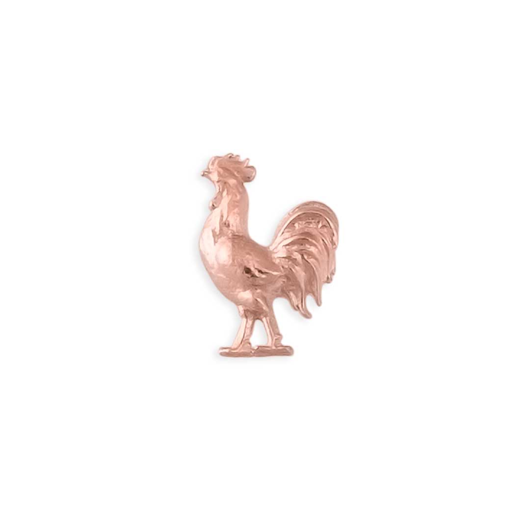 Rose Gold rooster jewelry