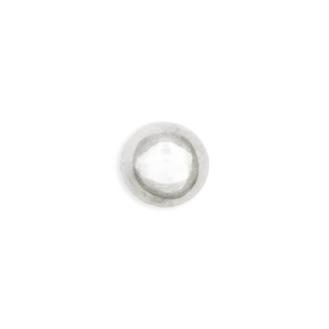 Large white gold dune pin jewelry
