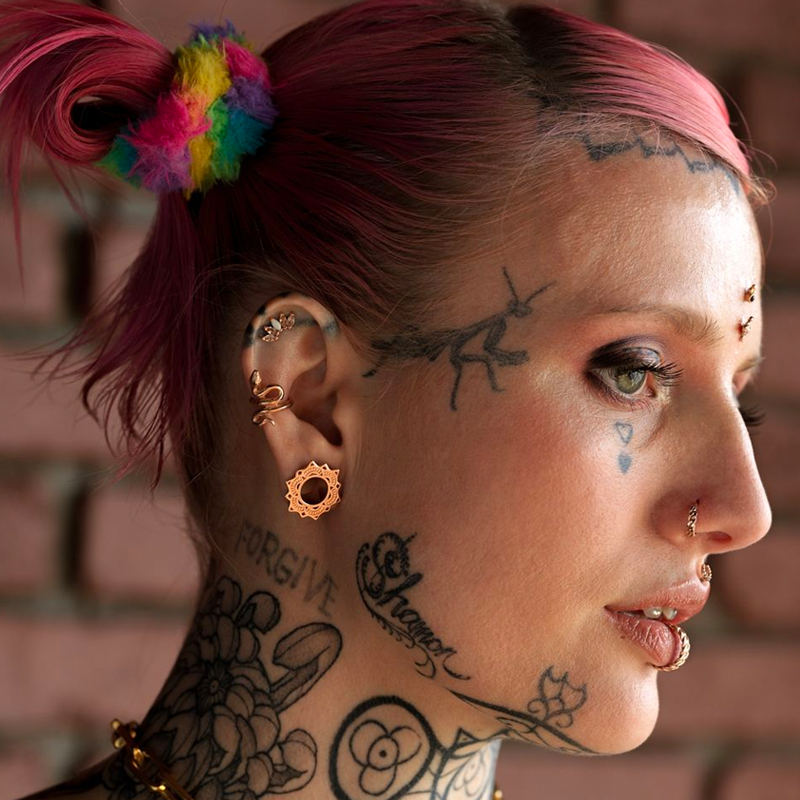 Pink Tattoo And Body Piercing Near Me Tattoo Parlor Ear Piercing