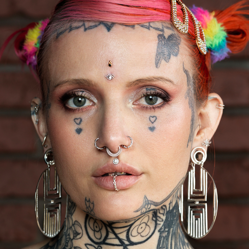 Ear Cuff Nose Piercing Connected To Ear Double Ear Cuff, Cartilage