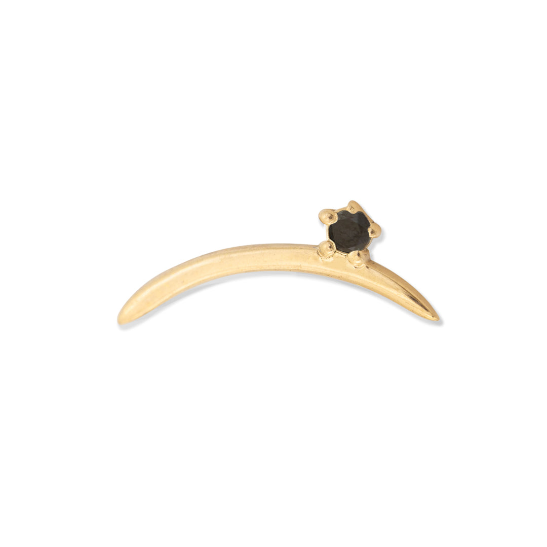 Curve Pin with Gemstone