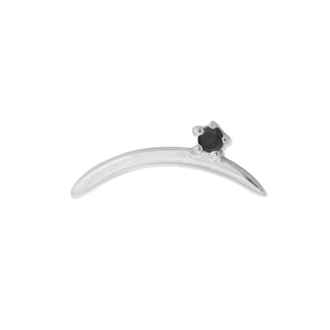 Curve Pin with Gemstone