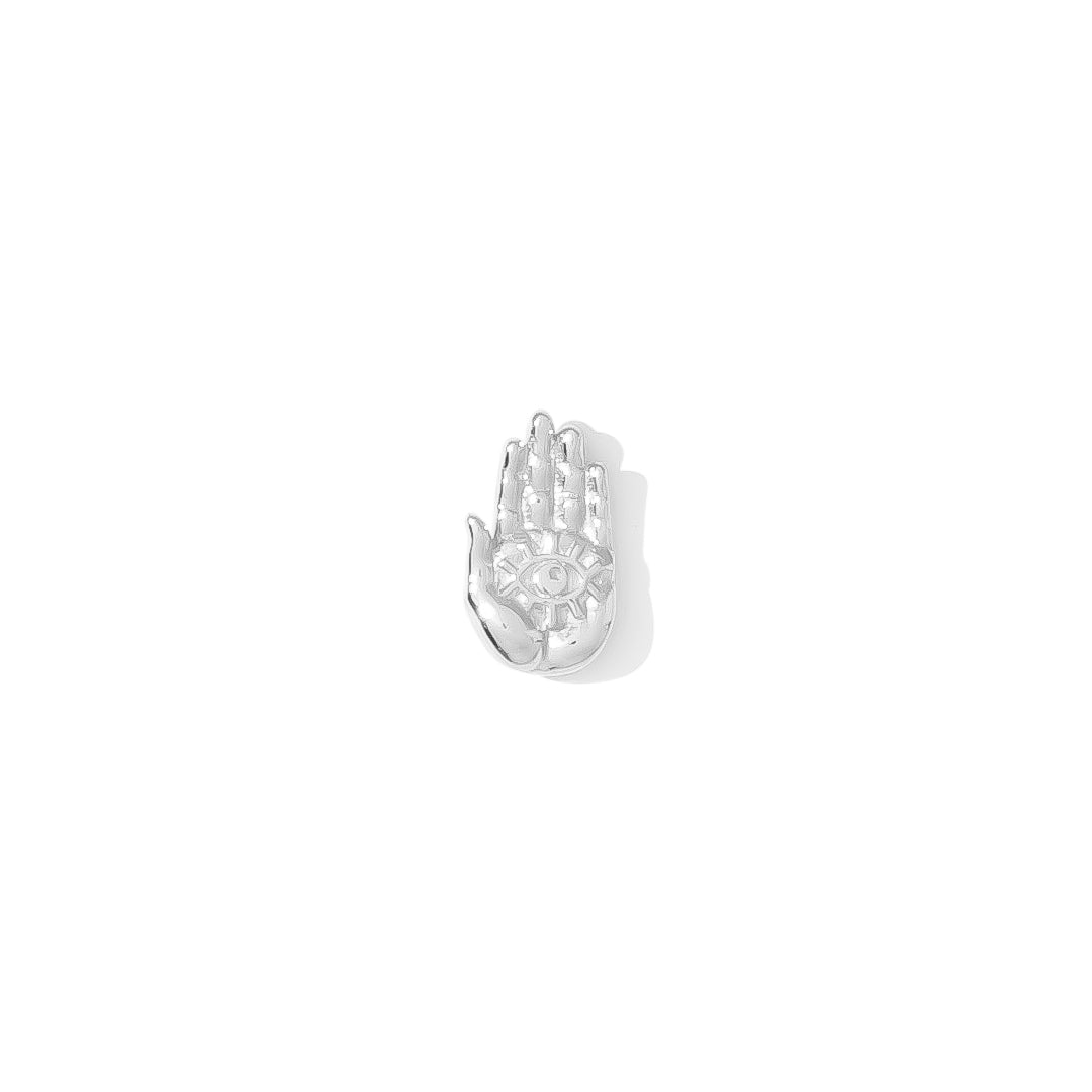mystical palm threadless pin with all-seeing eye design