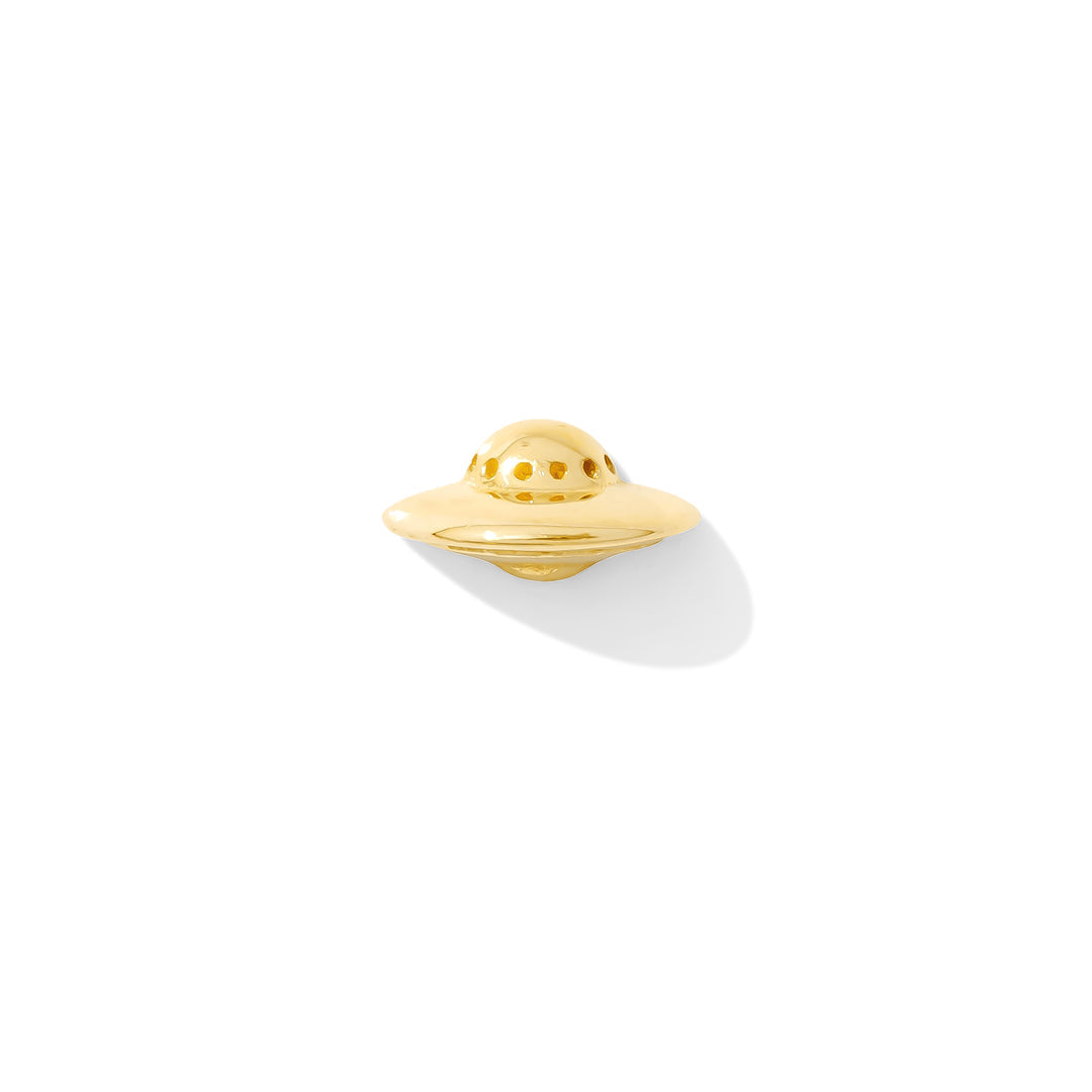 Outer space-inspired UFO piercing jewelry
