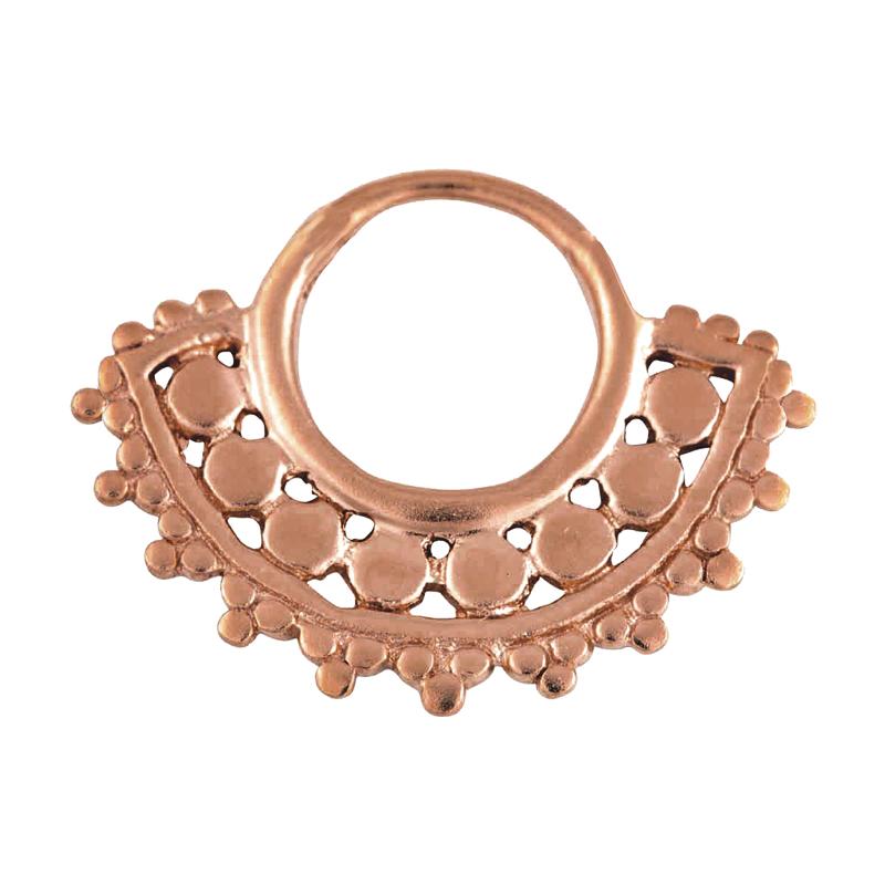 Afghan Continuous Ring rose gold